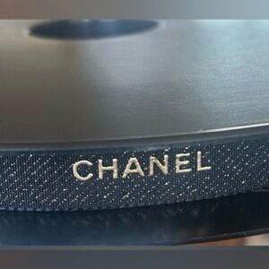 CHANEL Black and Gold Ribbon
